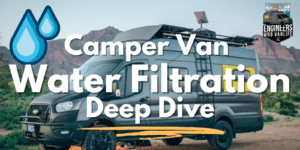 Camper van water filtration guide for van lifers