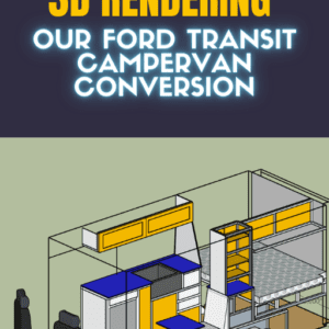 Ford Transit Camper Van Conversion 3d rendering