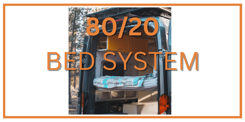 80/20 campervan bed system