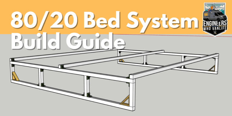 Easy, Lightweight Camper Van Bed System with Extruded Aluminum