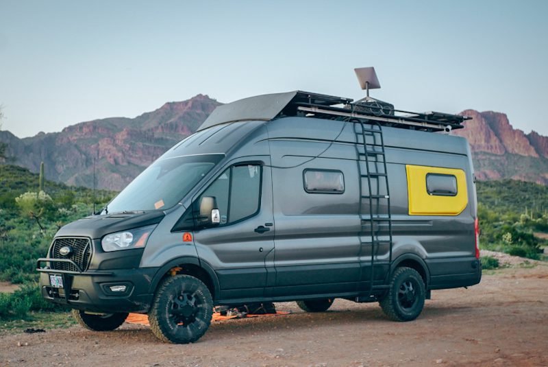 Ford Transit Van Buildout - Starlink for Van Life Wifi