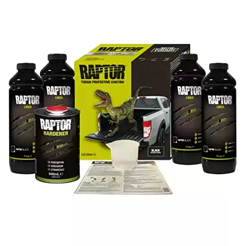 Black Raptor Liner Spray Truck Bed Liner Kit - 1 Gallon kit