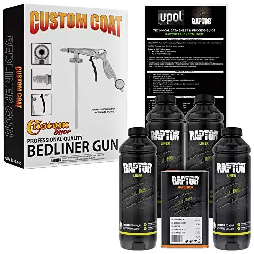 Tintable Raptor Liner Spray-On Truck Bed Liner Kit, 4 Quart Kit