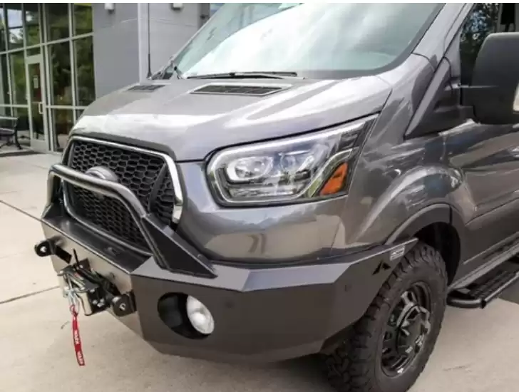 Aluminess 2020+ Ford Transit Front Winch Bumper With Bull Bar