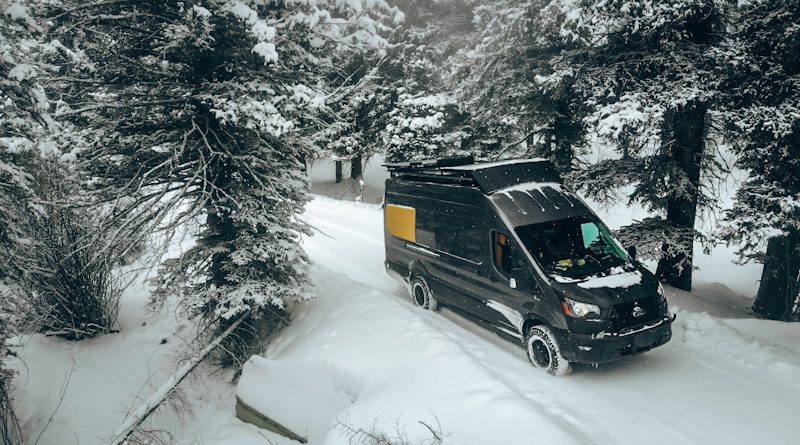 Ford Transit Winter Van Life- Our Self Converted Camper Conversion Going Through 12 inches of Snow