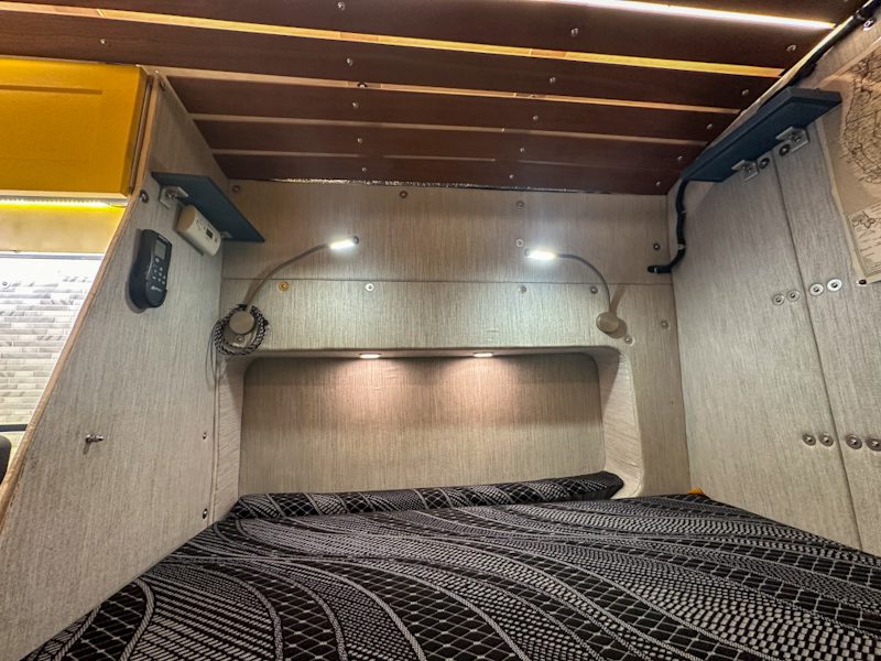 Ford Transit Camper Van For Sale - Bedroom Lighting